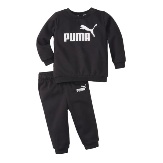 PUMA Minicats Essentials Crew Trainingspak Baby / Peuters Zwart Wit
