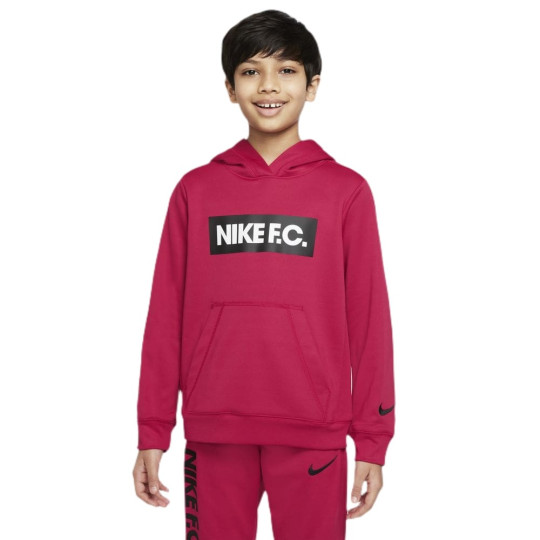 Nike F.C. Hoodie Kids Rood Zwart