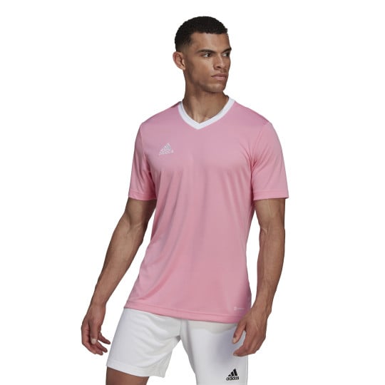 adidas Entrada 22 Voetbalshirt Roze Wit
