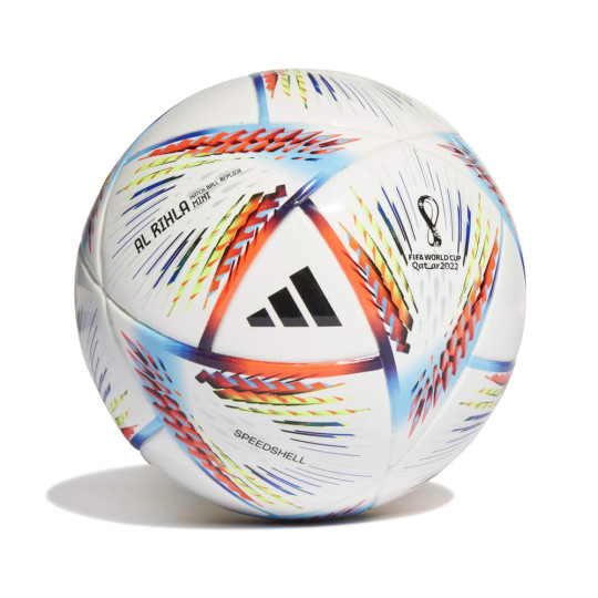 adidas WK 2022 Al Rihla Mini Voetbal Wit Blauw