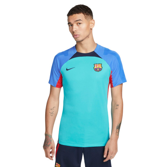 Nike FC Barcelona Strike Trainingsshirt 2022-2023 Turquoise Blauw