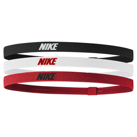Nike Bandeaux Élastiques 2.0 3-Pack Noir Blanc Rouge