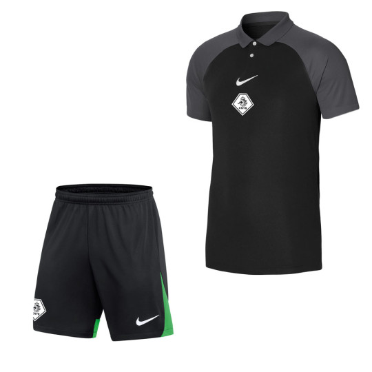 Nike KNVB Polo Trainingsset Zwart Grijs