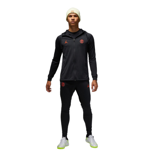 Nike Jordan Paris Saint-Germain Strike Hooded Trainingspak 2022-2023 Zwart Rood