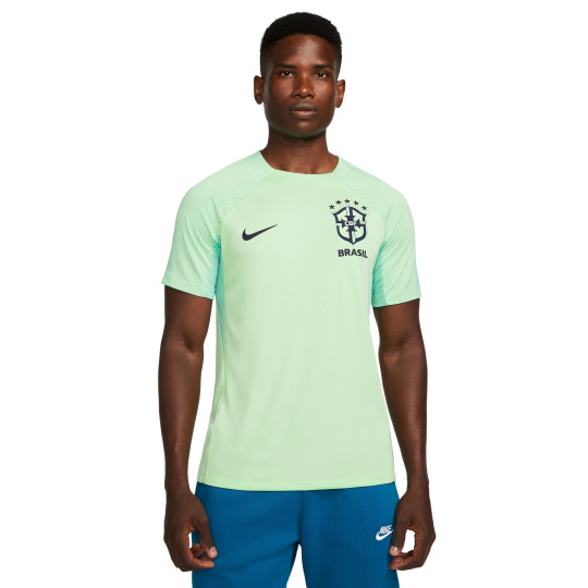 Nike Brazilië Strike Trainingsshirt 2022-2024 Groen Donkerblauw