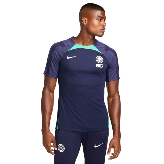 Nike Inter Milan Strike Trainingsshirt 2022-2023 Donkerblauw Lichtblauw