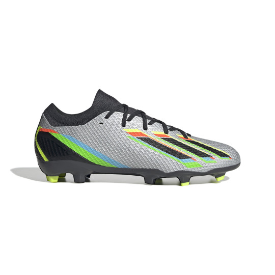adidas X Speedportal.3 Gras Voetbalschoenen (FG) Zilver Zwart Geel