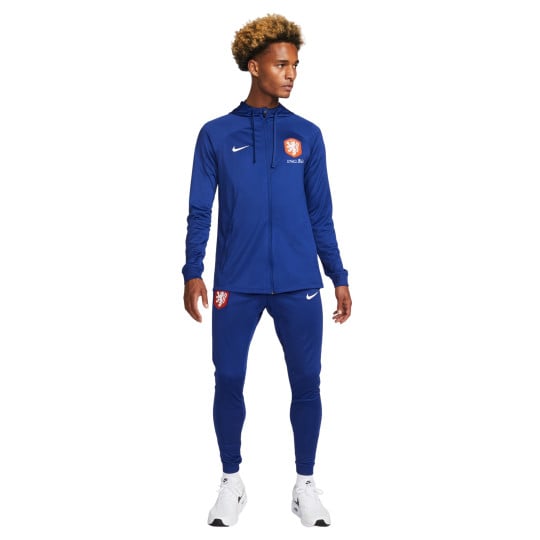 Nike Netherlands Strike Hooded Tracksuit 2022-2024 Blue White
