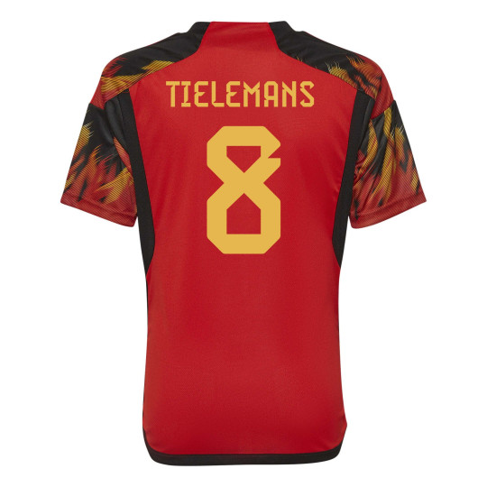 adidas België Tielemans 8 Thuisshirt 2022-2024 Kids