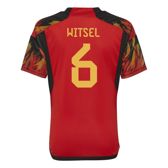 adidas België Witsel 6 Thuisshirt 2022-2024 Kids