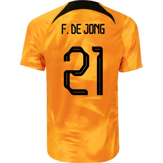 Nike Netherlands F. de Jong 21 Home Jersey 2022-2024