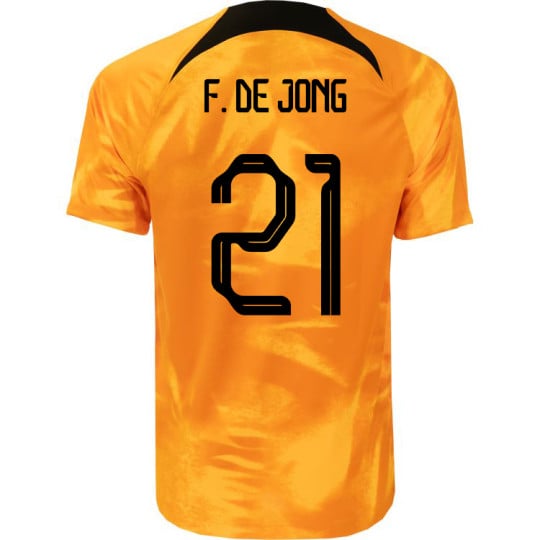 Nike Netherlands F. de Jong 21 Home Jersey 2022-2024 Kids