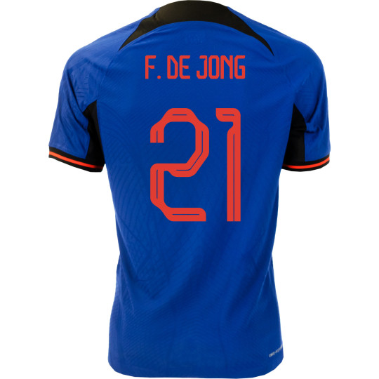 Nike Nederland F. de Jong 21 Vapor Match Uitshirt 2022-2024