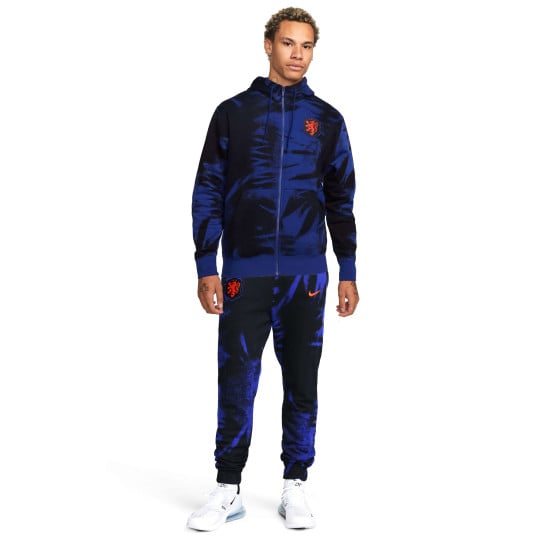 Nike Netherlands Club Full-Zip Hooded Tracksuit 2021-2024 Blue Black