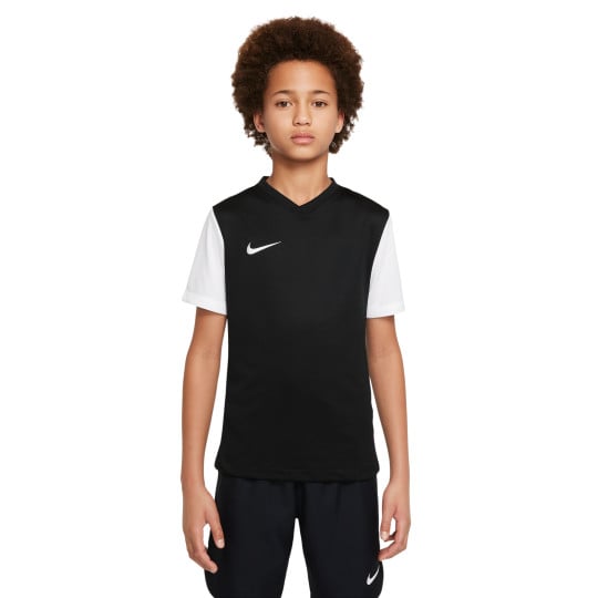 Maillot de football Nike Tiempo Premier II pour enfant, noir et blanc