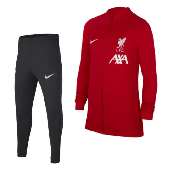 Nike Liverpool Academy Pro Trainingspak 2023-2024 Kids Rood Zwart