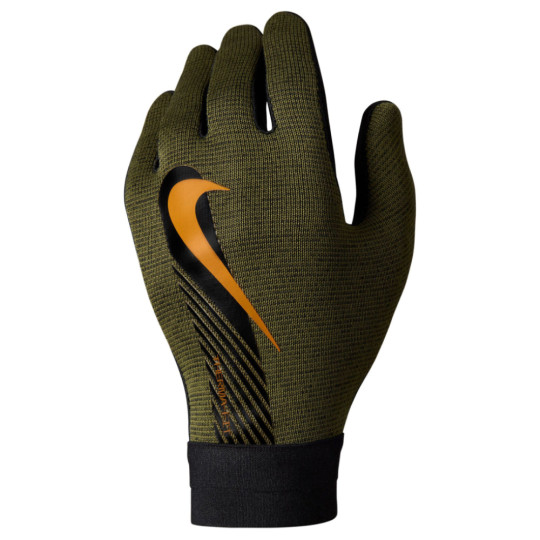 Nike Therma-Fit Academy Handschoenen Kids Donkergroen Zwart Oranje