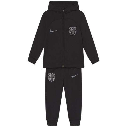 Nike FC Barcelona Strike Hooded Trainingspak 2022-2023 Kids Baby Zwart Grijs