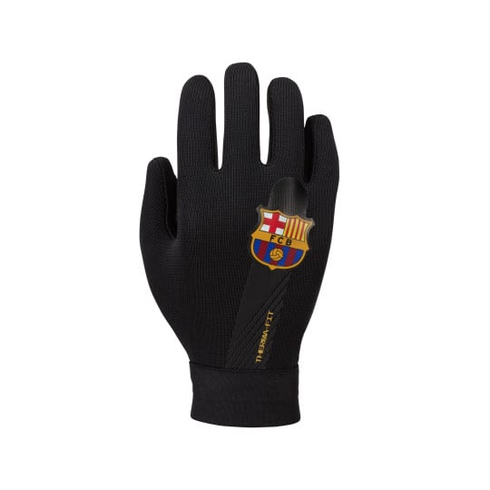 Nike FC Barcelona Academy Therma-Fit Handschoenen Kids Zwart Geel