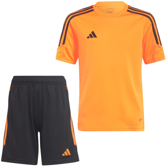 adidas Tiro 23 Club Trainingsset Kids Oranje Zwart