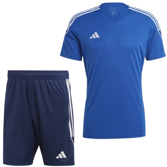 adidas Tiro 23 League Trainingsset Blauw Donkerblauw Wit