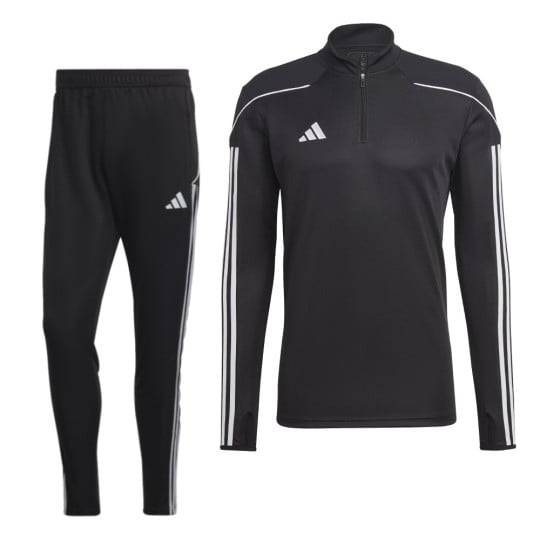 adidas Tiro 23 League 1/4-Zip Trainingspak Zwart Wit
