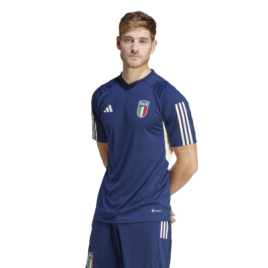 adidas Italië Trainingsshirt 2023-2024 Donkerblauw Wit