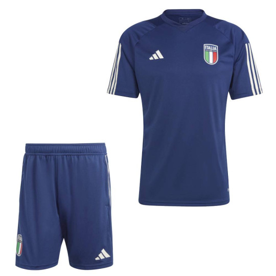 adidas Italië Trainingsset 2023-2024 Donkerblauw