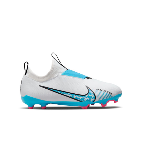 Nike Zoom Mercurial Vapor 15 Academy Gras / Kunstgras Voetbalschoenen (MG) Kids Wit Blauw Roze