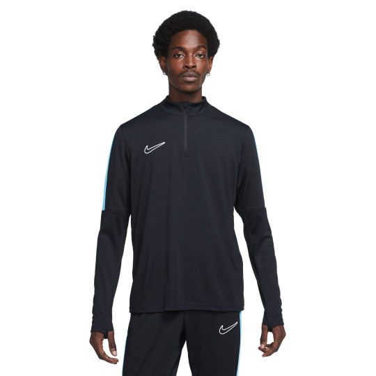 Nike Dri-Fit Academy 23 Trainingstrui 1/4-Zip Zwart Lichtblauw Wit