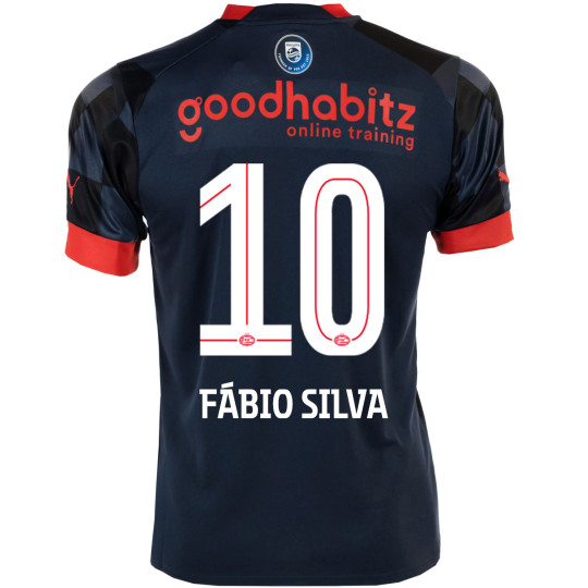 PSV Fábio Silva 10 Uitshirt 22/23 Kids