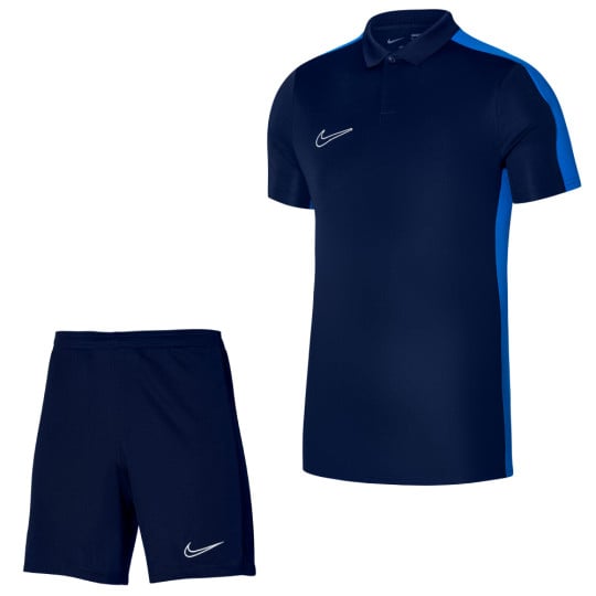 Nike Dri-FIT Academy 23 Ensemble Training Polo Enfants Bleu Foncé Bleu Blanc