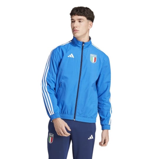 adidas Italië Anthem Trainingsjack Reversible 2023-2024 Blauw Wit