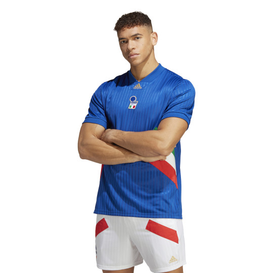 adidas Italië Icon Voetbalshirt Blauw
