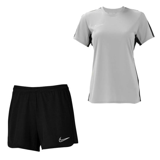 Nike Dri-FIT Academy 23 Trainingsset Dames Grijs Zwart Wit