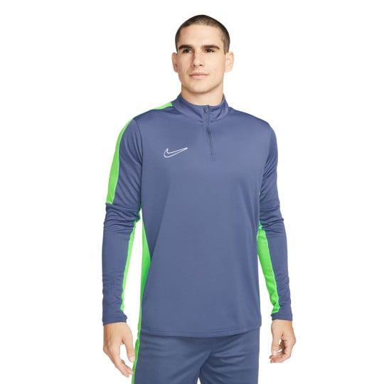 Nike Dri-Fit Academy 23 Haut d'Entraînement 1/4-Zip Bleu Vert Blanc