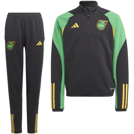adidas Jamaica Trainingspak 2023-2024 Kids Zwart Groen Geel