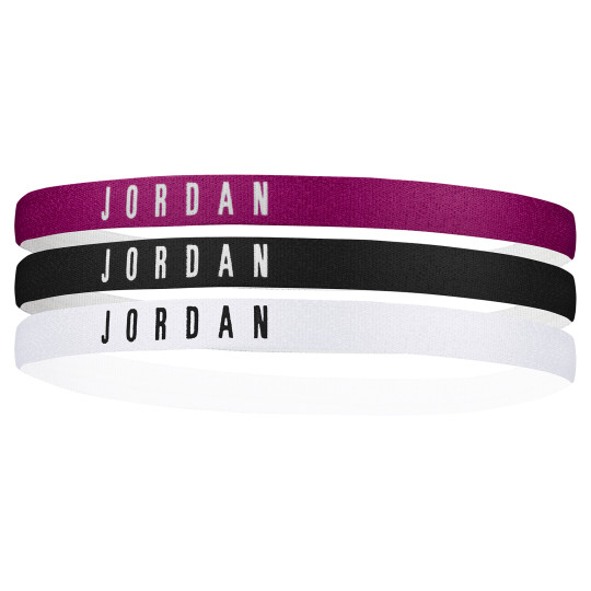 Nike JORDAN Haarbanden 3-Pack Roze Zwart Wit