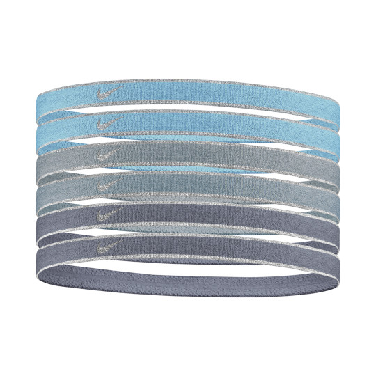 Nike Haarbanden 6-Pack Lichtblauw Grijs Zilver