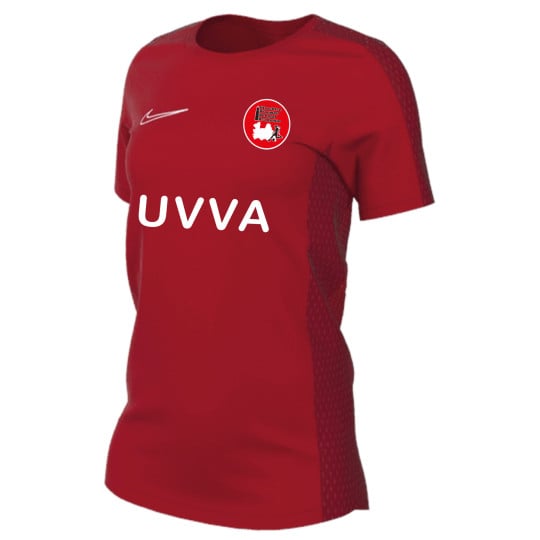 Chemise d'entraînement UVVA rouge pour femme