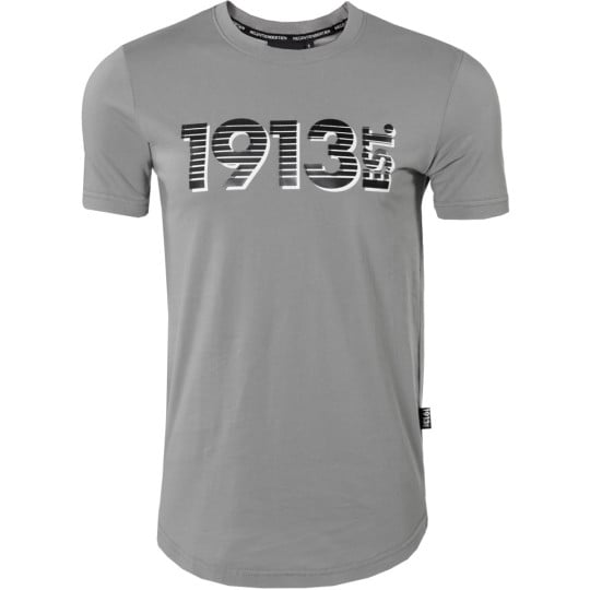 PSV 1913 T-shirt Grijs Logo Zwart-Wit