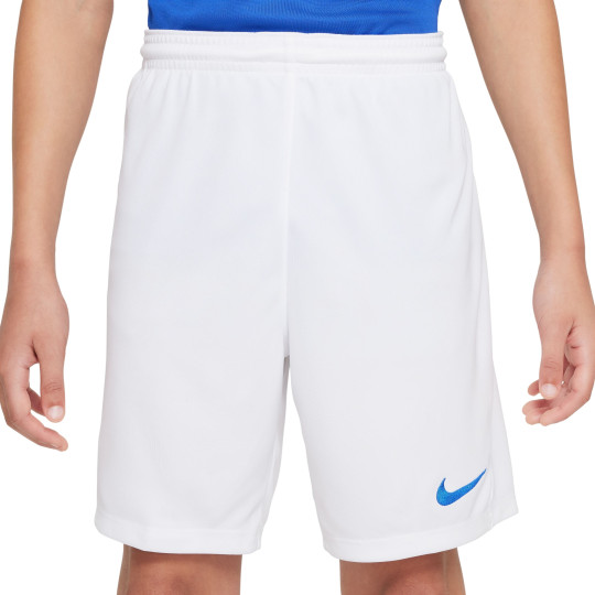 Nike Dri-FIT Park III Voetbalbroekje Kids Wit Blauw
