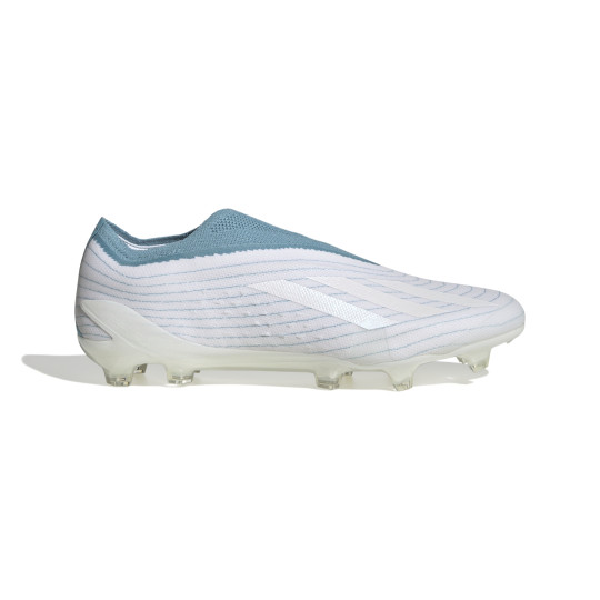 adidas X Speedportal+ Parley Gras Voetbalschoenen (FG) Wit Lichtblauw