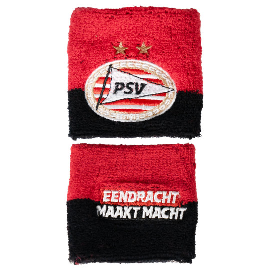 PSV Polsbandje EMM zwart-rood (set van 2)