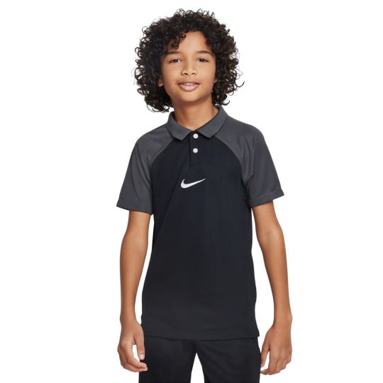 Nike Polo Academy Pro Kids Zwart Grijs