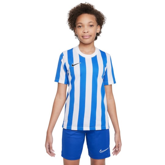 Nike Striped Division IV Maillot de foot pour enfant Blanc Bleu