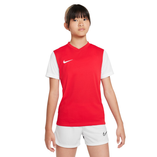 Maillot de football Nike Tiempo Premier II pour enfant, rouge et blanc