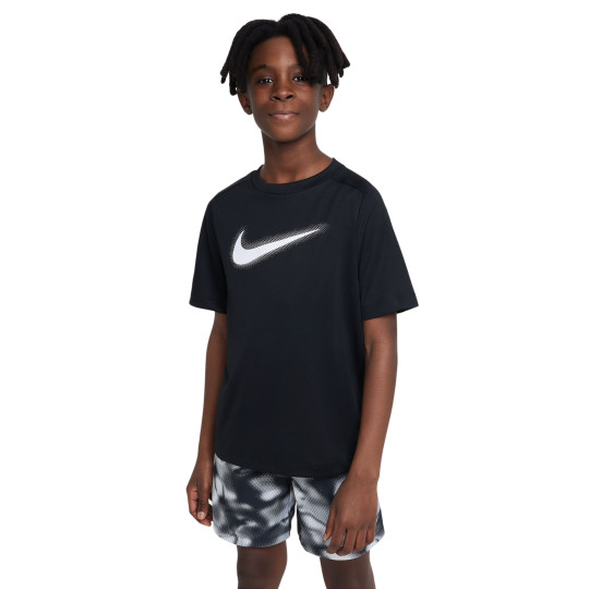 Nike Multi+ Maillot d'Entraînement Enfants Noir Blanc