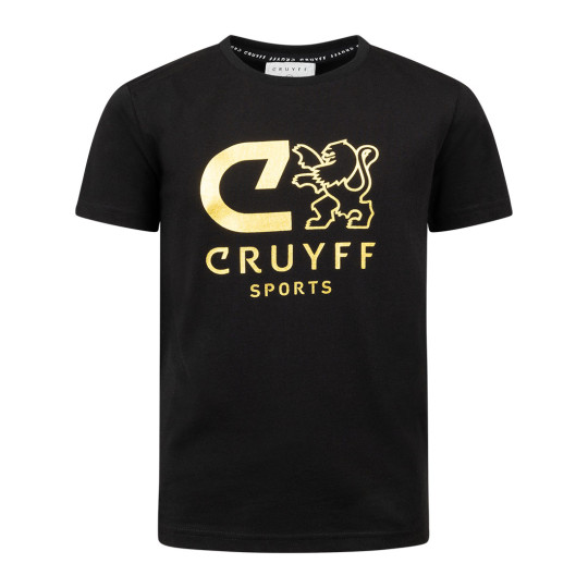 Cruyff Booster T-Shirt Kids Zwart Goud