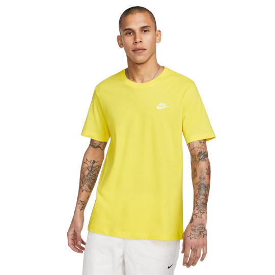 Nike Sportswear Club T-Shirt Geel Wit